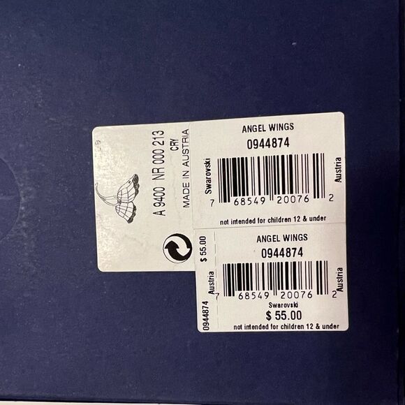 SWAROVSKI Angel Wings Crystal Ornament 0944874 - Picture 4 of 9